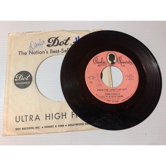 Vintage 45 RPM Vinyl Record John Fred & His Playboy Band Paula Records - Picture 3 of 6